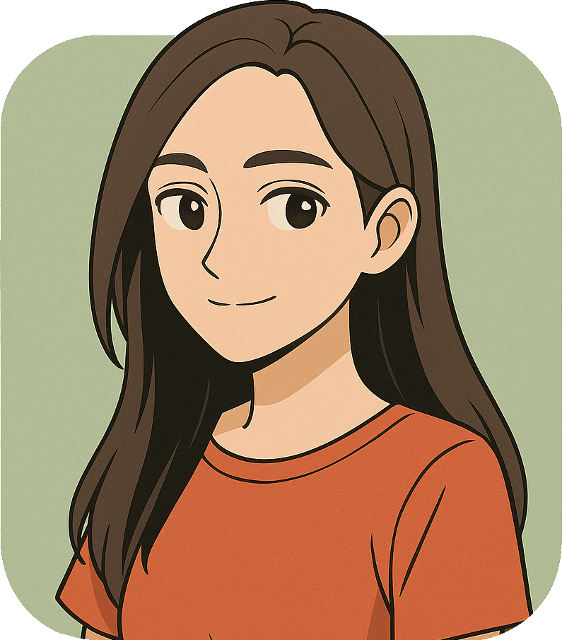 Anime-style portrait of the artist representing Drawvia.art